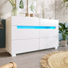 Sideboard Storage Cabinet Dresser Chest of Drawers with RGB LED App Control