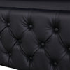 LED Bed Frame Faux Leather Gas Lift Up Ottoman Storage Bed 4ft6 Double Bed Black