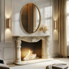 Modern Oval Gold Accent Wall Mirror Mounted Fireplace Hallway Bedroom Bathroom