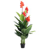 6FT Extra Large Artificial Canna Flower Tree Realistic Fake Plant Indoor Outdoor