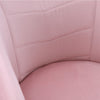 Modern Home Office Velvet Pink Desk Chair Soft Seat 360° Swivel Computer Chair
