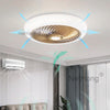 6 Speed Large LED Ceiling Fan with Lighting LED Light Adjustable Wind + Remote~