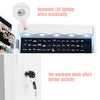 Jewelry Cabinet Lockable w/Full-Length Mirror Wall Door Mounted Gift