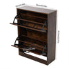 Shoe Rack Shoe Storage Cabinet Wooden Stand Cupboard Unit 2 Drawers Organiser UK