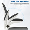 Computer Desk Chair Office Swivel Chair with Arms Mesh Back for Home Study Work