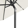 Bulliing Garden Parasol with Steel White 225x225x212 ,Beach Parasol, C5T2