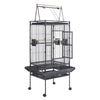 Large Bird Cage Parrot Cage Open Top Rolling Wheels for Canary Budgie Parakeet