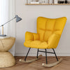 Modern Linen/Teddy Fleece Rocking Accent Chair Upholstere Glider Rocker Armchair