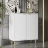 Sideboard Buffet Storage Cabinet with 6 Compartments Living Room Furniture White