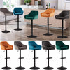 2x Bar Stools Breakfast Comfortable Swivel Gas Lift Kitchen Stool Leather Chairs