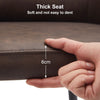 2x Faux Leather Dining Chairs Kitchen Dining Room Office Metal Legs Brown