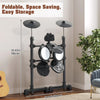 Glarry Electric Drum Set 150 Sounds 15 Drum kits with Headphone Sticks Stool