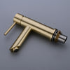 Bathroom Brass Basin Mixer Taps Deck Mounted Sink Facuet Black / Brushed Gold