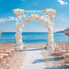 Heavy Duty Metal Garden Arch Path Wedding Rose Pergola Archway Flowers Climbing