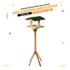 Traditional Wooden Bird Table Garden Birds Feeder Feeding Station Free Standing
