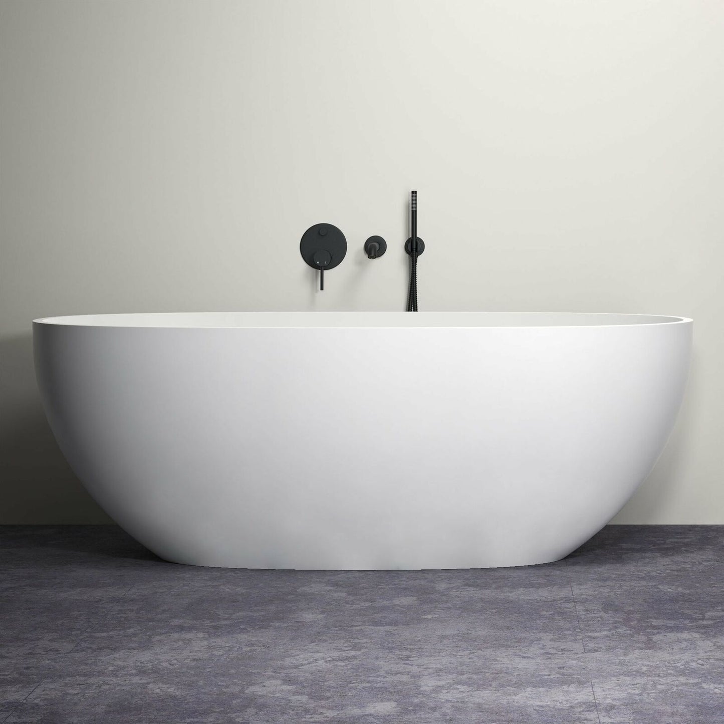 Brass Bathroom Bathtub Mixer Taps Bath Filler Spout And Handheld Shower Set UK