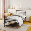 Simple Budget metal bed Single bed Frame w/Mattresses Option Bedroom Furniture