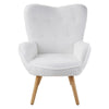 Modern Armchair Bedroom Living Room Chairs Accent Chair Upholstered Sherpa Chair