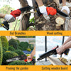 21V Battery Electric Cordless 6+8 inch Brushless Chainsaw Mini Saw For Makita
