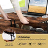 Pull up Coffee Table Home Office Flip Top Center Table w/Open Shelf-Coffee