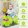 Ride on Toy Baby Dinosaur Sliding Car with Horn Music Lights Green