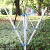 Rotary Washing Line Clothes Airer Rack Adjustable Foldable Laundry 4 Arm Style