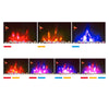 2025 7 COLOUR LED BLACK GLASS ARCHED ELECTRIC WALL MOUNTED FIRE