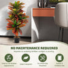 100cm Artificial Croton Plant Tall Fake Croton Palm Tree Home Faux Decor
