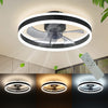 LED Ceiling Fan Light Dimmable LivingRoom Chandelier Lamp With Remote Control