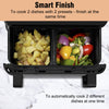 Dual Zone Air Fryer 9L Digital Airfryer Oil Free Low Fat with Touch Screen 2500W