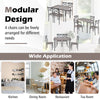 5-Piece Dining Table Set Modern Kitchen Room Table and Chairs Set w/Metal Frame
