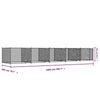 Dog Cage with Doors Grey 10x2x1.5 m Galvanised Steel D3V4
