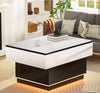 Modern Coffee Table With RGB Colour Changing LED Lighting Extendable