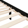 Bed Frame with Headboard Black 200x200 Solid Wood W0M1