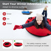 Heavy-Duty Snow Tube Adults Kids Inflatable 40” Puncture-Proof Sled Ski Tube