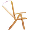 Folding Garden Chairs 8 pcs Solid Wood Acacia and N4H9