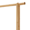 Tall Bamboo Clothes Rack Hanging Rail Coat Stands Open Wardrobe Storage Basket