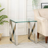 Clear Tempered Glass Table Living Room Furniture Side/Console/Coffee/End Table