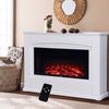 34'' Electric Fireplace MDF Surround Suite Fire Burning Flame Heater 220- 240Vac