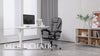 HOMCOM Executive Office Chair PU Leather Swivel Chair with Footrest Grey