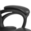 Office Chair PU Leather Desk Chair Computer Swivel Chair with Back Support Black