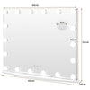 18 LED Vanity Makeup Mirror 3 Color Lighting Modes Hollywood Lighted Mirror