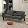 Panana Fabric Sofa Bed Sofabed with Drink Holders Recliner Free Bolster Cushions