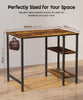 Computer Desk Study Table with 2/4 Tier Bookshelf and Power Outlet Laptop Table