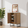 3 Tier Wooden Storage Cabinet Side Furniture Cupboard Bedroom Hallway Shelf Rack