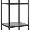 5 tiers Rectangle Standing Shelf Kitchen Shelf Storage Rack with 4 Wheels UK