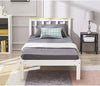 SINGLE BED PINE FRAME 3ft WHITE SOLID PINE WOOD CLASSIC STYLE BEDROOM FURNITURE