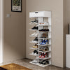 Tall Shoe Rack Organizer Storage Shelf Wooden Display Cabinet Hallway Shoe Tower