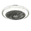 Modern Living Room Ceiling Fan Light Crystal Lamp Shade Phone APP Remote Control