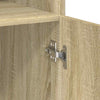 Storage Cabinet Sonoma Oak 70x42.5x225 Engineered Wood V5D7